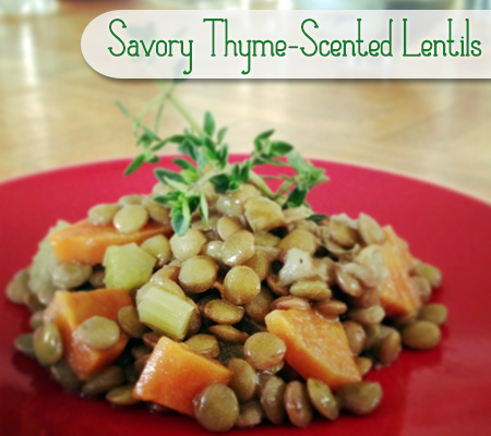 Savory-Thyme-Scented-Lentils